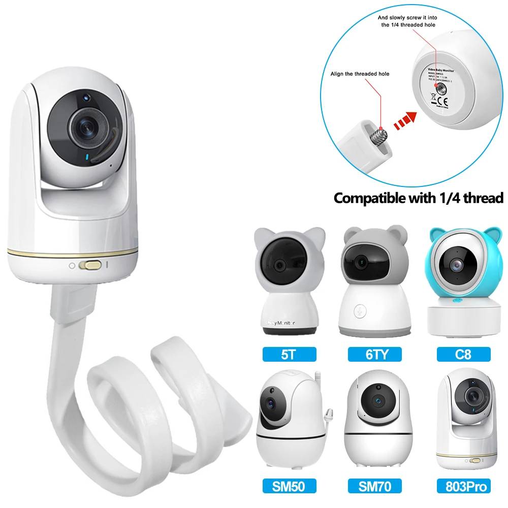 Baby Nursery Camera - Elastyczny uchwyt na nianię elektroniczną, mocowanie