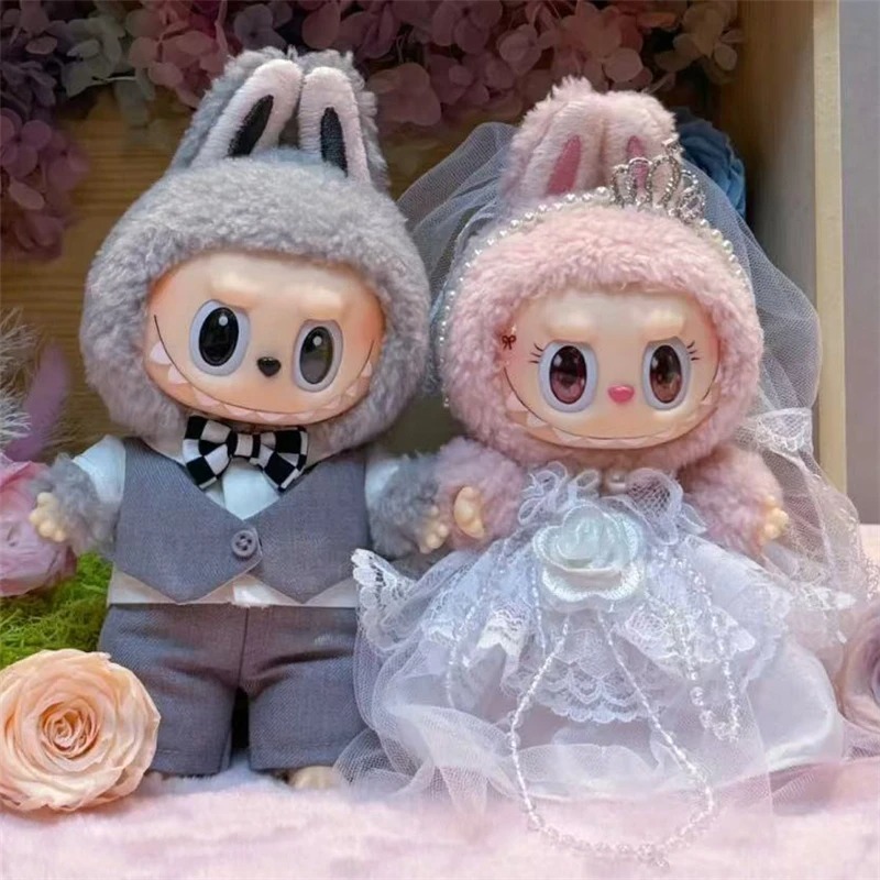 Baby Nursery Dolls - 15 17cm Ubranka dla lalki Labubu,