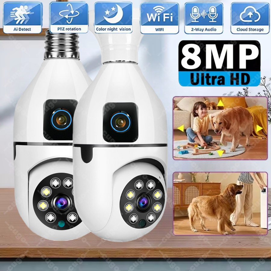 Baby Nursery Camera - Kamera IP WiFi w żarówce E27,