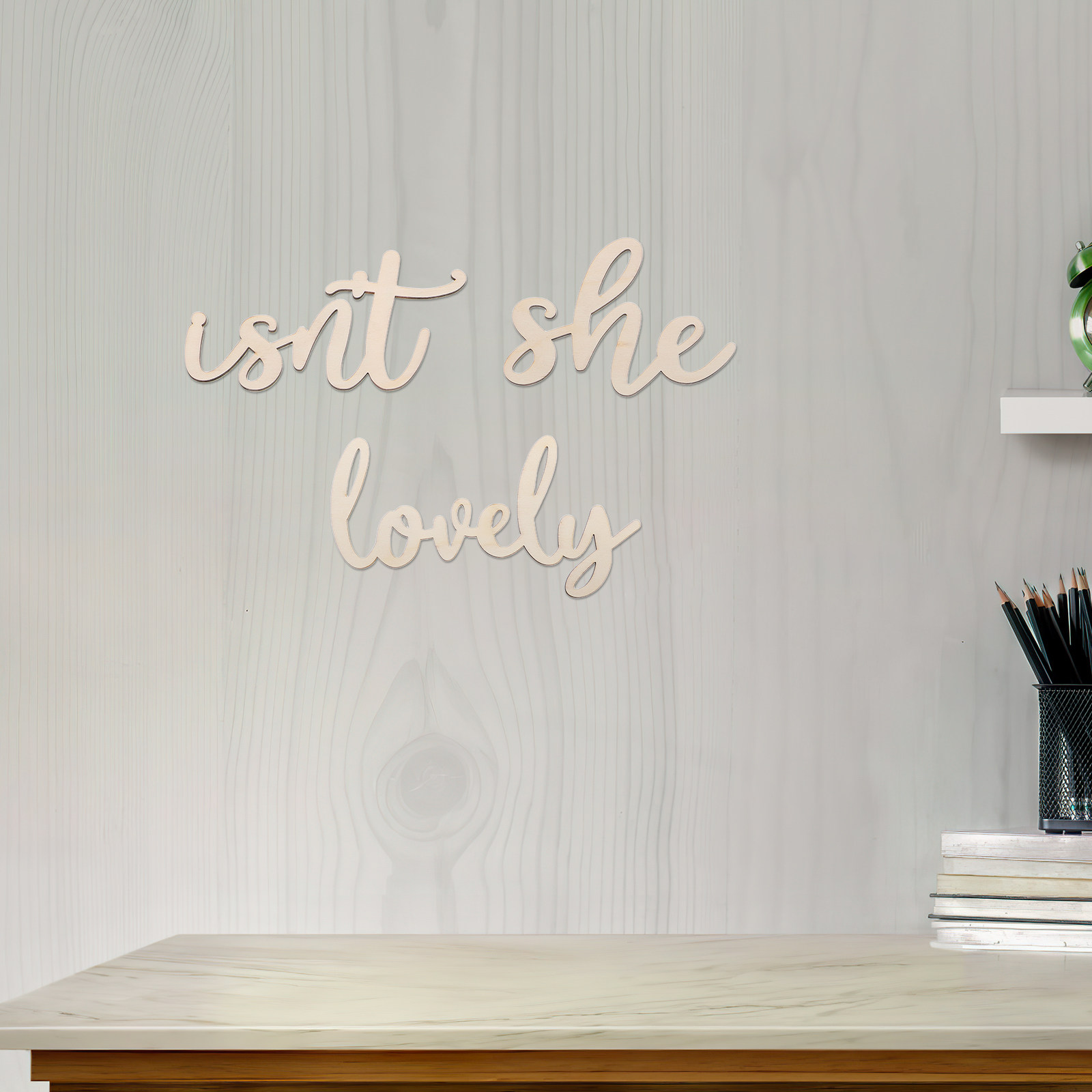 Baby Nursery Decor Girl - Drewniana tabliczka, drewniana naklejka ścienna, dekoracja