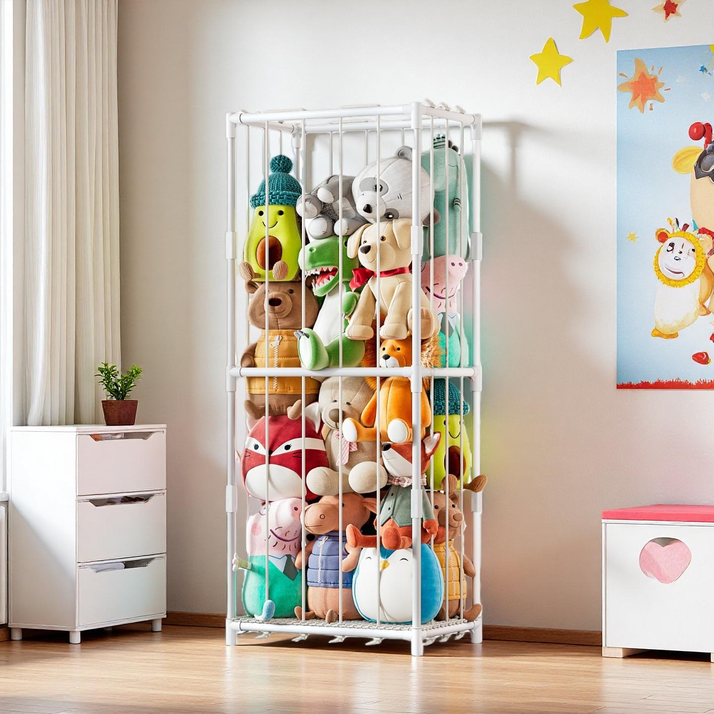 Baby Nursery - Pionowy organizer na pluszaki w stylu