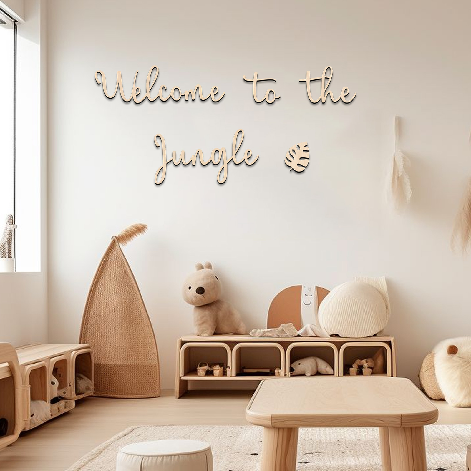 Baby Nursery Jungle - Drewniany znak \\\\\\\