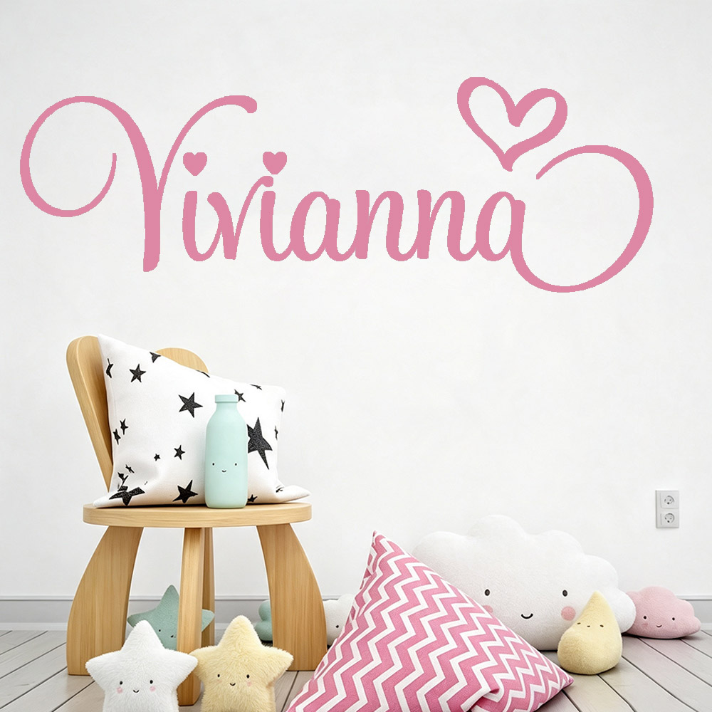 Baby Nursery Decor Girl - Naklejki na ścianę do pokoju dziecięcego,