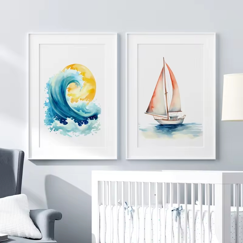 Surf Ocean Themed Nursery Beac – Baby Nursery Ocean Theme recenzja i cena