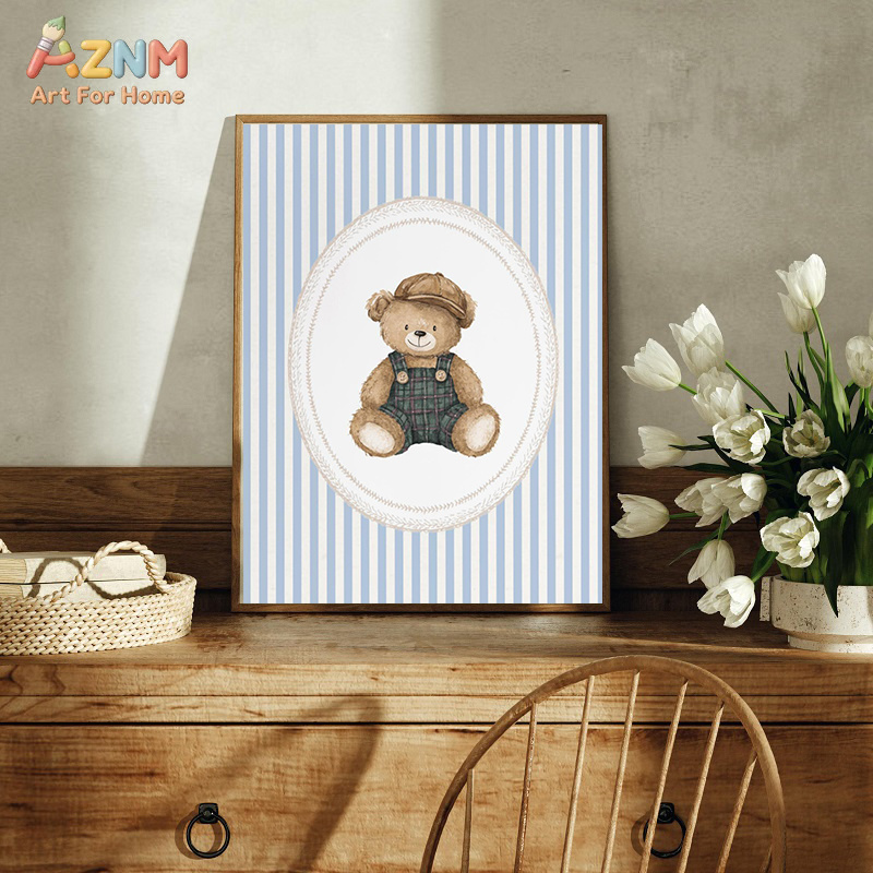 Akvarelowe misie, dekoracja śc – Baby Nursery Set Furniture recenzja i cena