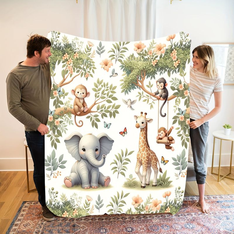 Kocyk dla niemowląt VIKAMA z m – Baby Nursery Jungle recenzja i cena