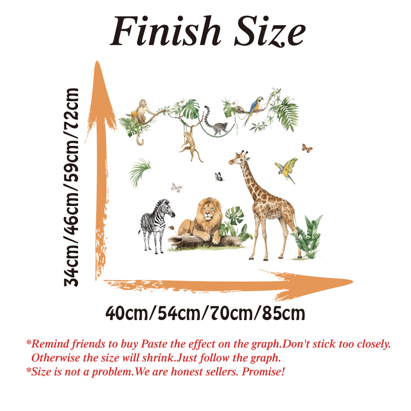 Duże naklejki ścienne z motywe – Baby Nursery Jungle recenzja i cena
