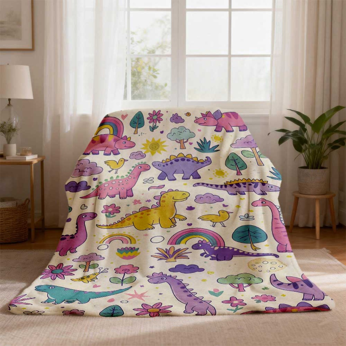 Super Słodki Kocyk z Dinozaura – Baby Nursery Themes Girl recenzja i cena