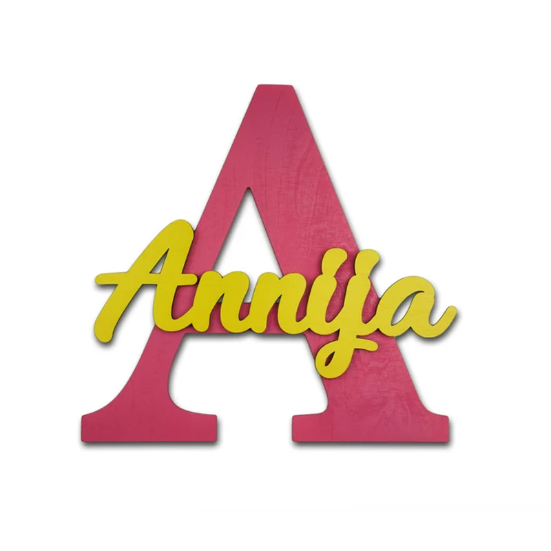 Drewniane litery, wiszące lite – Baby Nursery Name Letters recenzja i cena