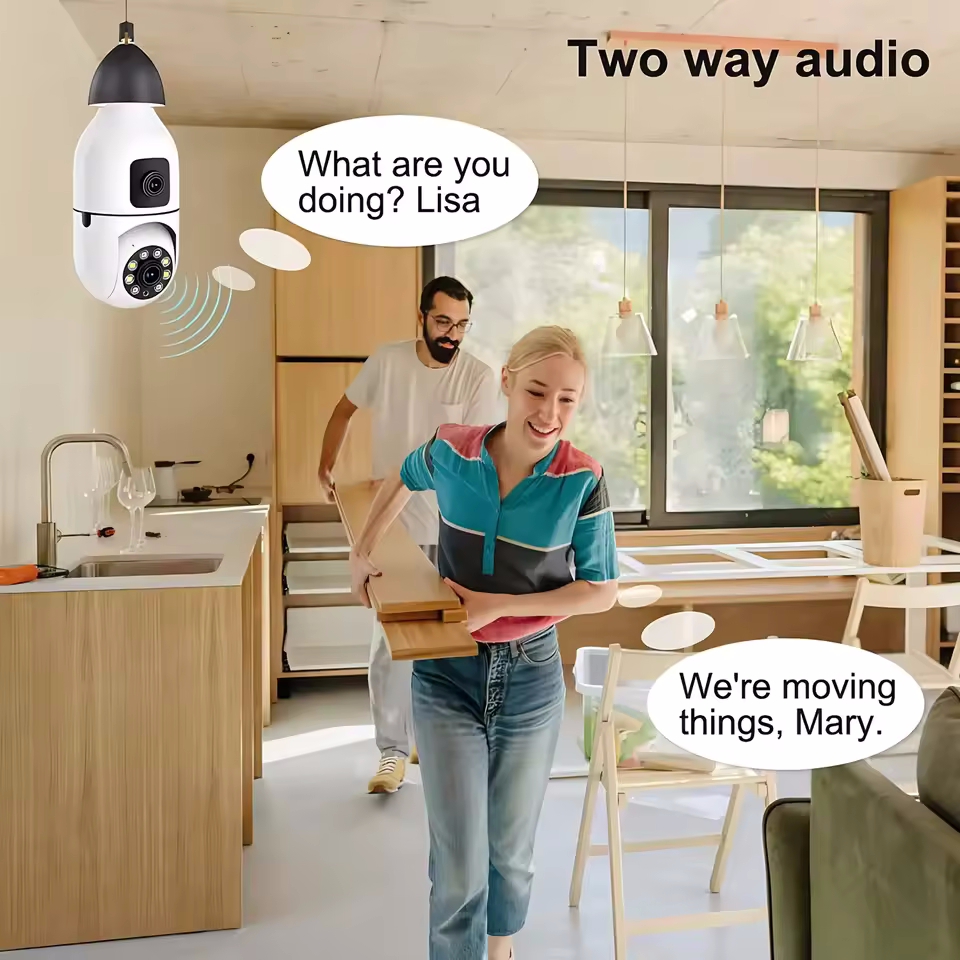 Kamera IP WiFi w żarówce E27,  – Baby Nursery Camera recenzja i cena