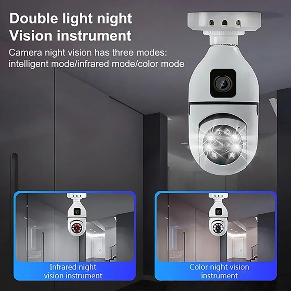 Kamera IP WiFi w żarówce E27,  – Baby Nursery Camera recenzja i cena
