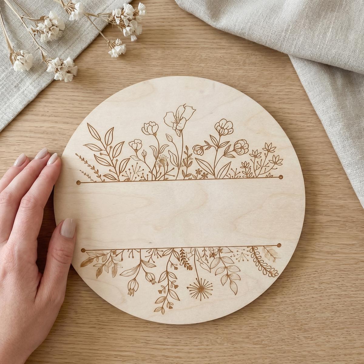 Personalizowana okrągła drewni – Baby Nursery recenzja i cena