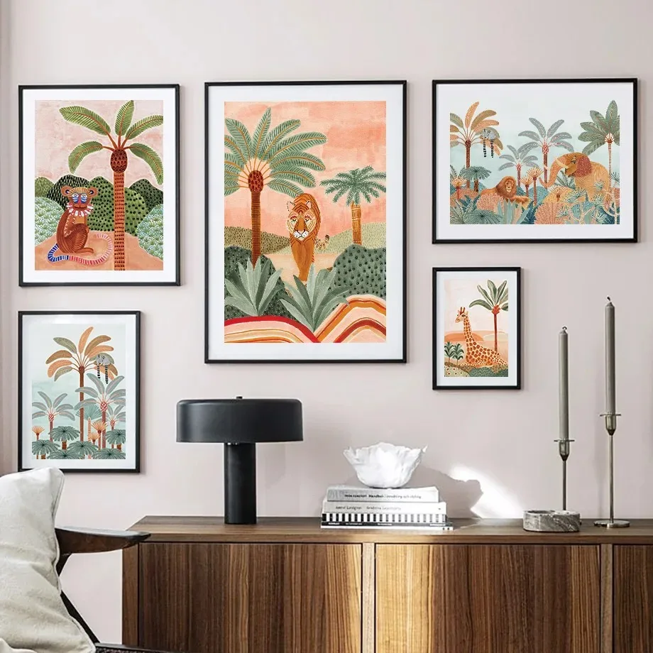 Boho Dżungla Zwierzęta Tygrys  – Baby Nursery Jungle recenzja i cena