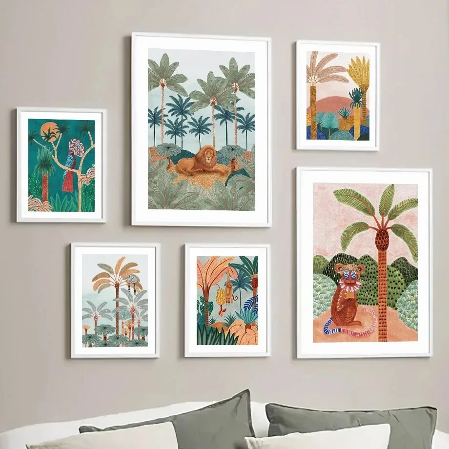 Boho Dżungla Zwierzęta Tygrys  – Baby Nursery Jungle recenzja i cena