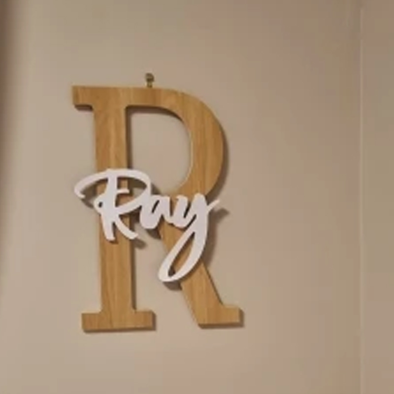 Niestandardowy drewniany znak  – Baby Nursery Name Letters recenzja i cena