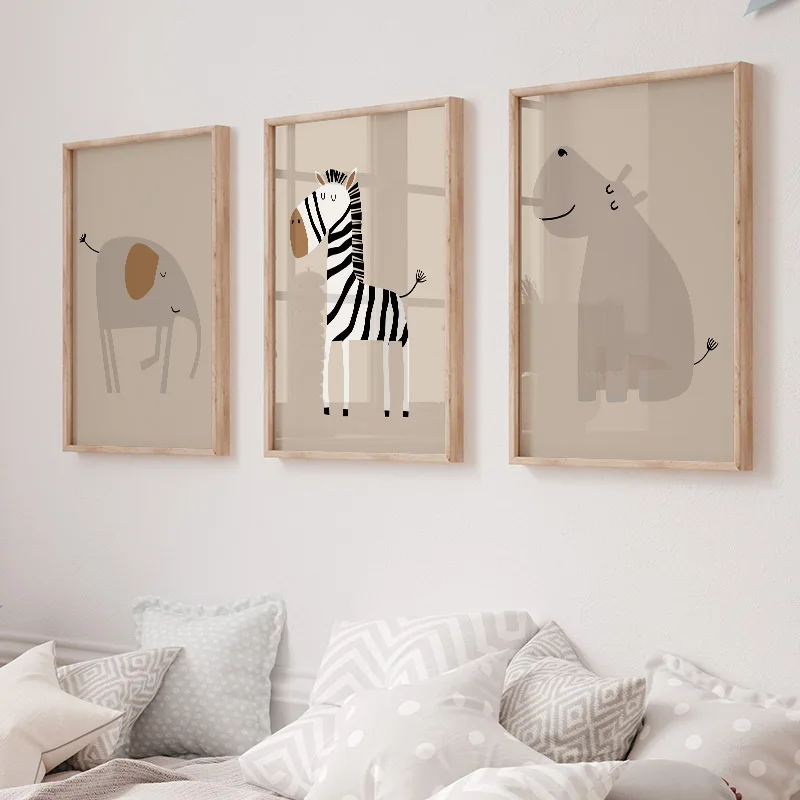 1 szt. Bezramowy Obraz na Płót – Baby Nursery Jungle recenzja i cena