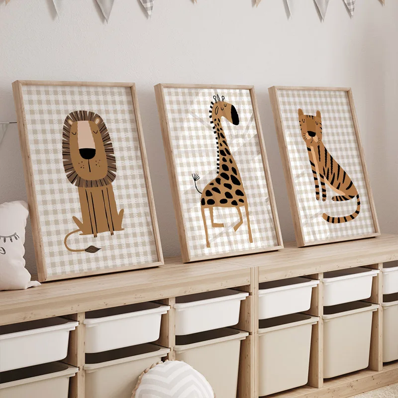 1 szt. Bezramowy Obraz na Płót – Baby Nursery Jungle recenzja i cena