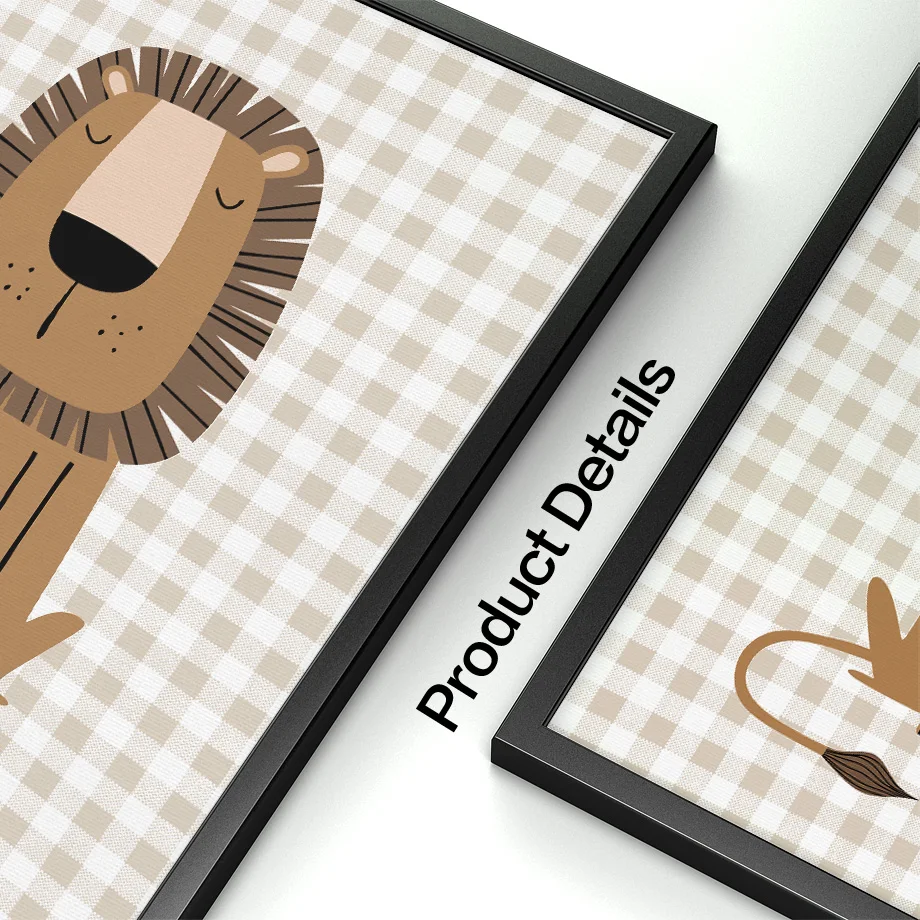 1 szt. Bezramowy Obraz na Płót – Baby Nursery Jungle recenzja i cena