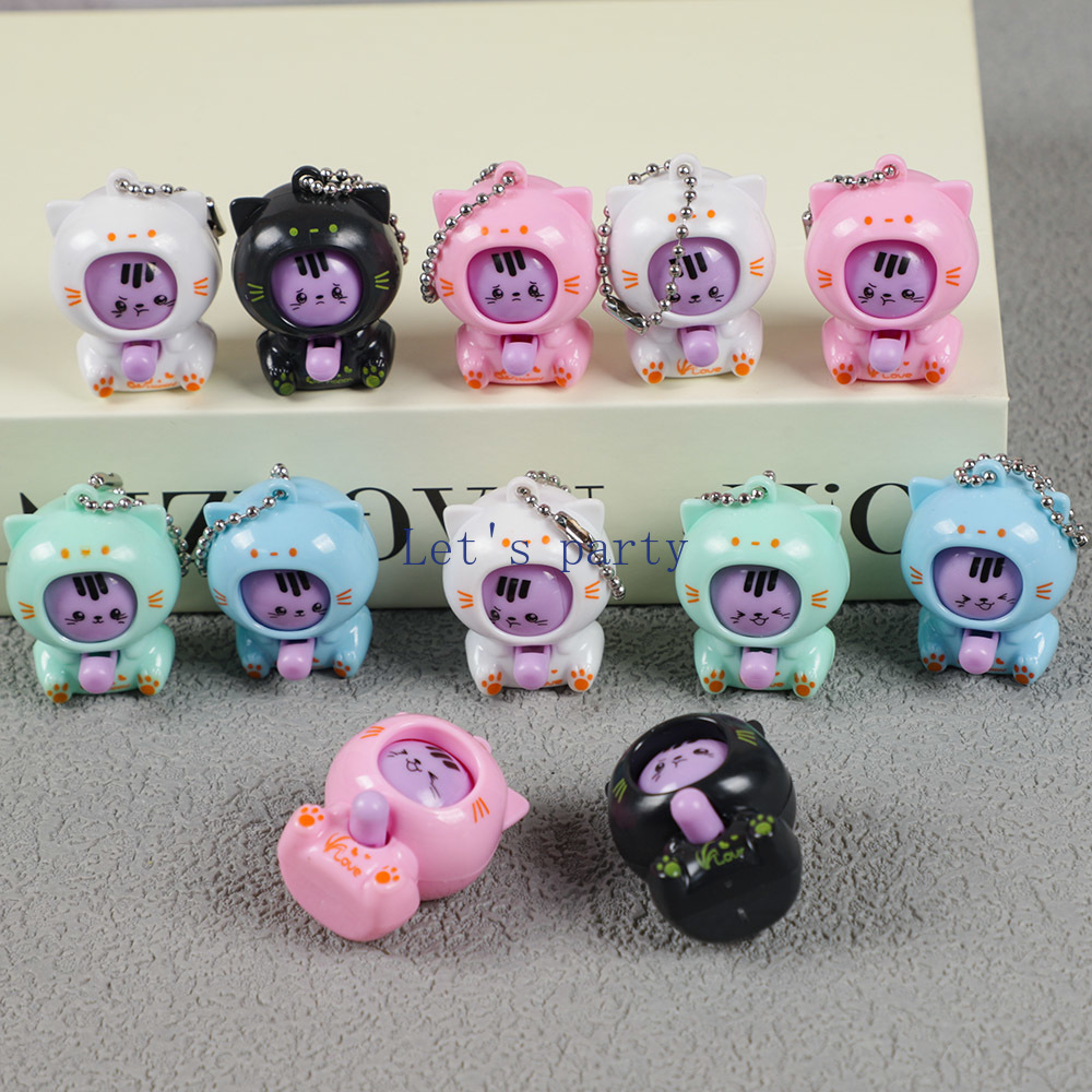 10Pcs Cartoon Mini Cat Face Ch – Baby Nursery Dolls recenzja i cena