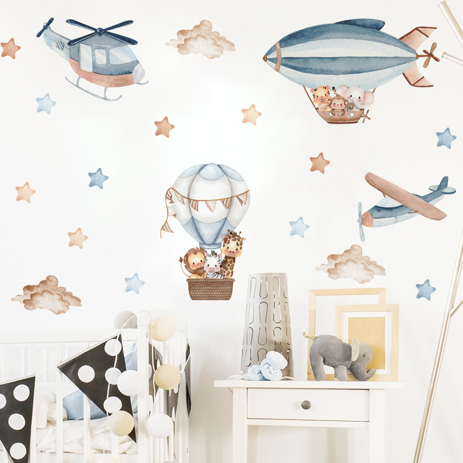 Akwarela Zwierzęta Balon na go – Baby Nursery Set Furniture recenzja i cena