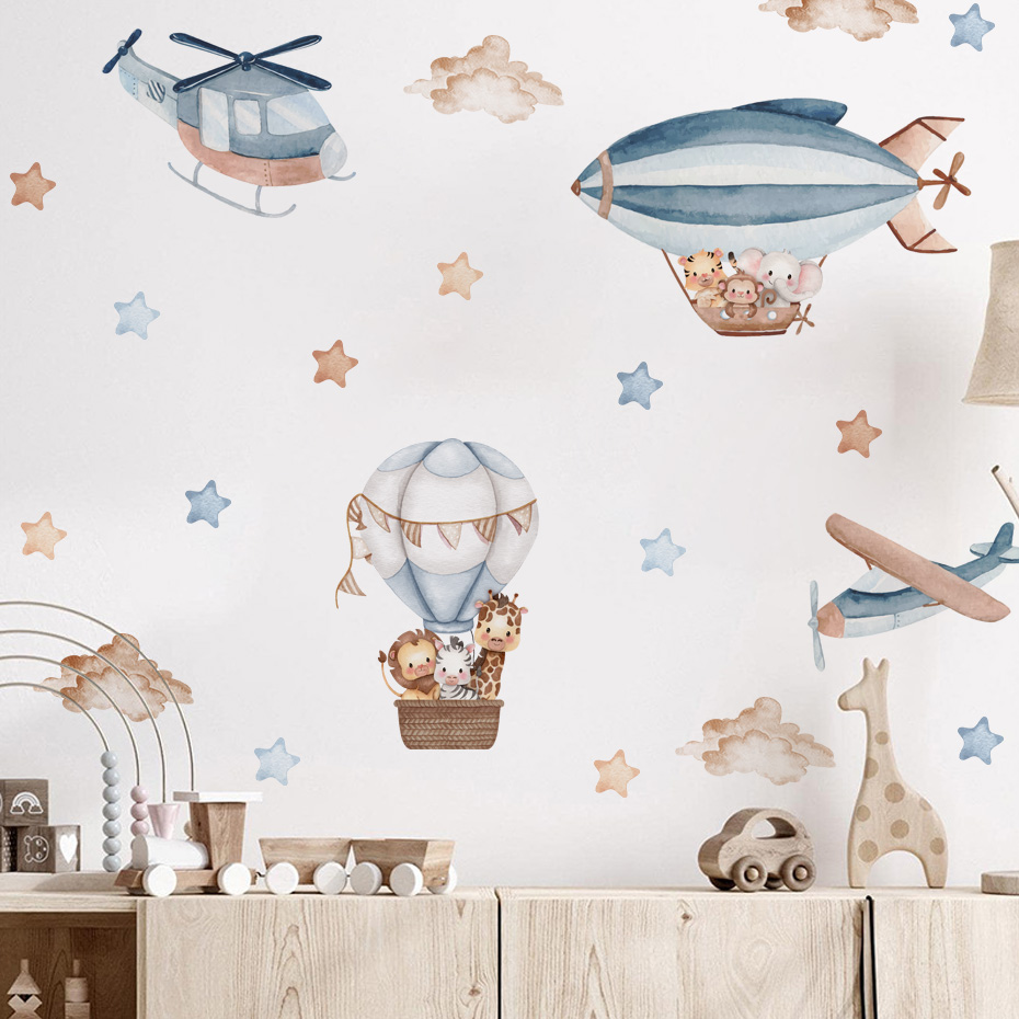 Akwarela Zwierzęta Balon na go – Baby Nursery Set Furniture recenzja i cena