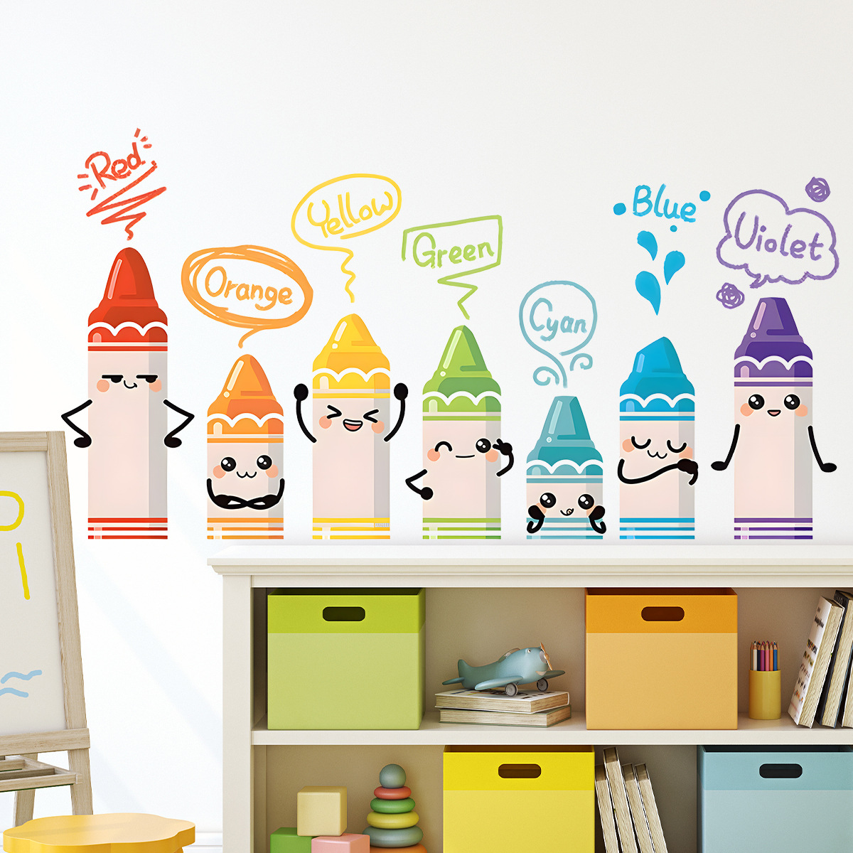 Cartoon Cute Colorful Crayon P – Baby Nursery Set Furniture recenzja i cena