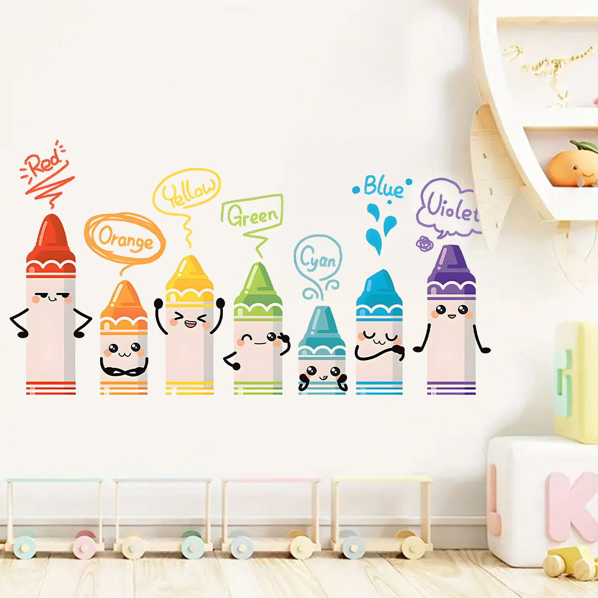Cartoon Cute Colorful Crayon P – Baby Nursery Set Furniture recenzja i cena