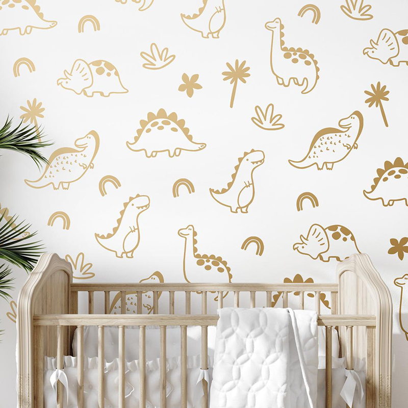 Geometryczne drzewo dinozaura  – Baby Nursery Set Furniture recenzja i cena