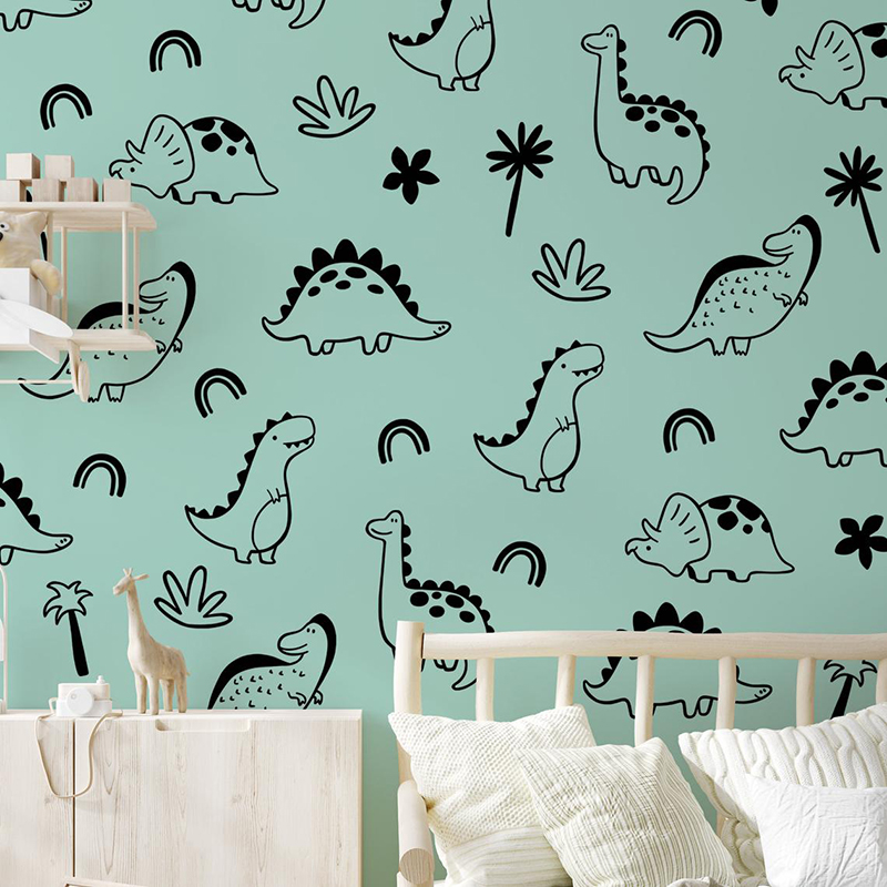 Geometryczne drzewo dinozaura  – Baby Nursery Set Furniture recenzja i cena