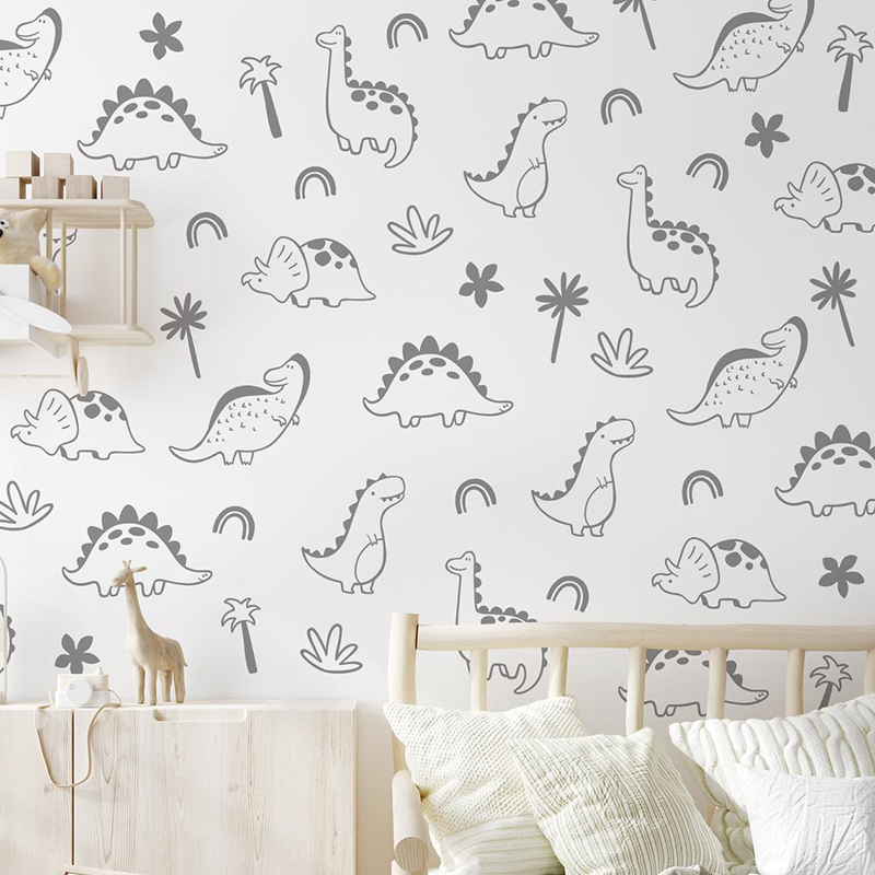 Geometryczne drzewo dinozaura  – Baby Nursery Set Furniture recenzja i cena