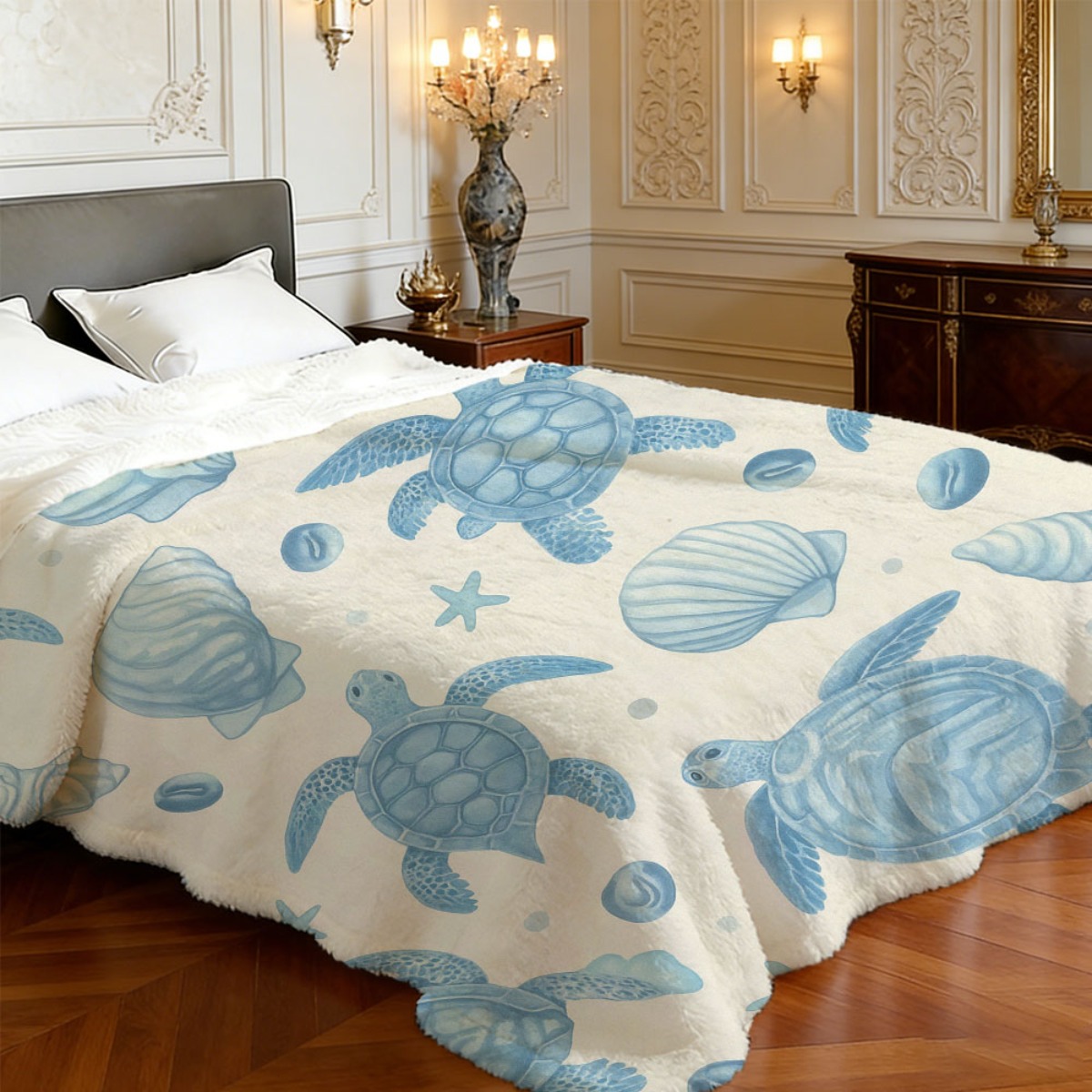 Uroczy koc plażowy z motywem o – Baby Nursery Ocean Theme recenzja i cena
