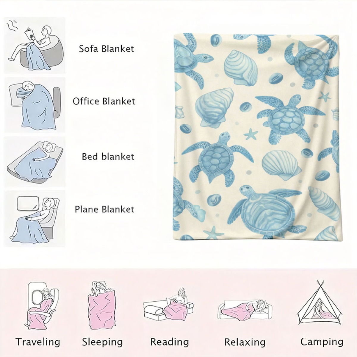 Uroczy koc plażowy z motywem o – Baby Nursery Ocean Theme recenzja i cena