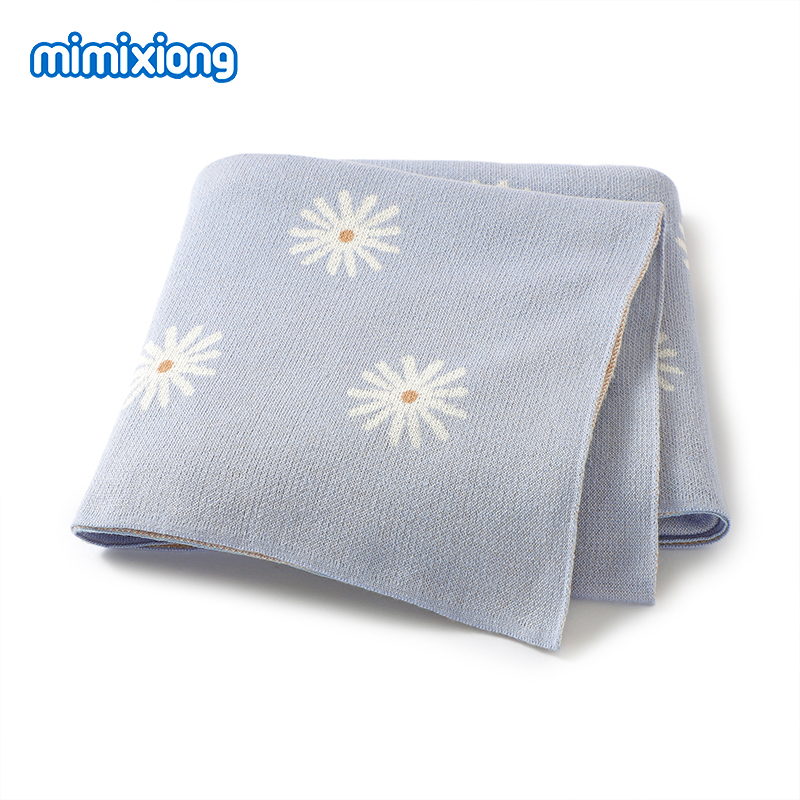 Baby Floral Blankets Knitted A – Baby Boy Nursery Quilt recenzja i cena